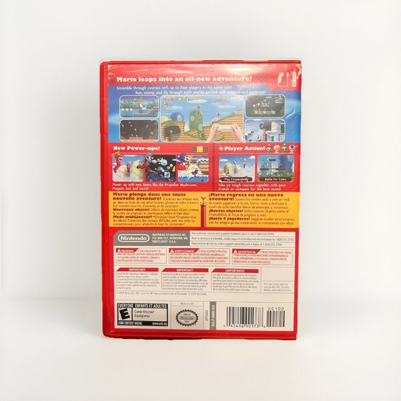 Nintendo Super Mario Bros. (Wii, 2009) With Manual Tested - Picture 2 of 4